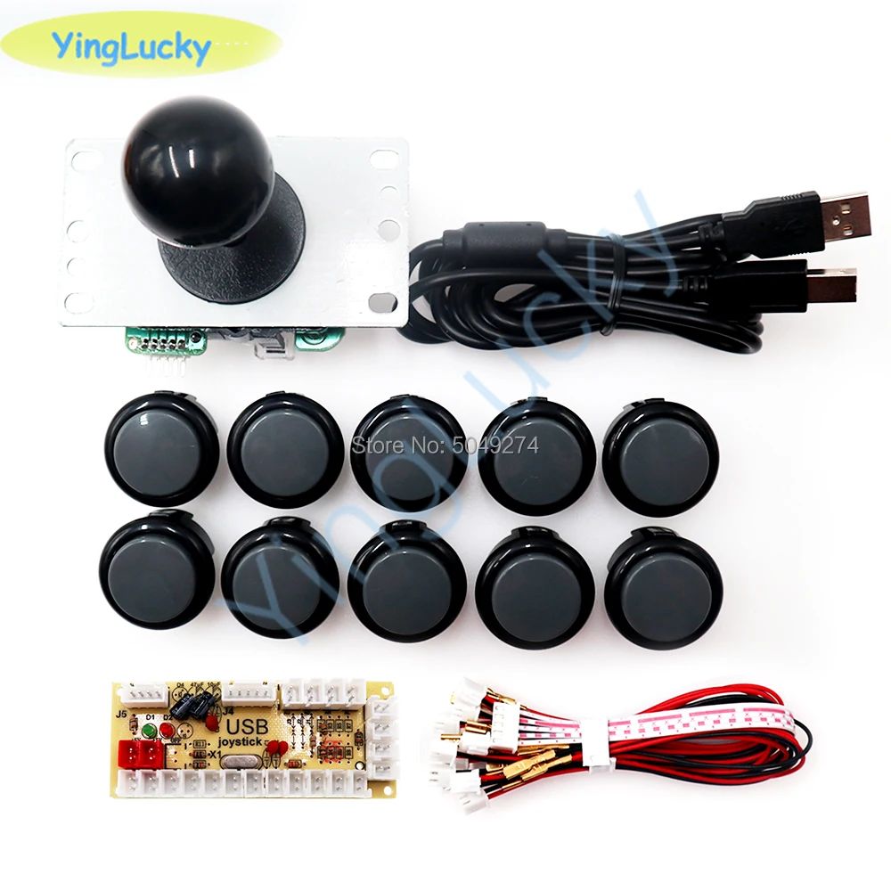 Nuovo Arcade Fai Da Te Kit Zero Delay Usb Encoder Pc A Sanwa Button Sanwa Joystick Per Raspberry Pi Pandora Box Arcade Cabinet Mame