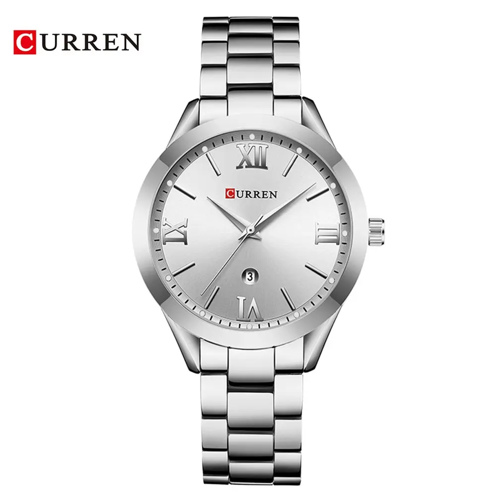 silver white Carrian 9007 женские часы с сеткой с часами водонепроницаемые повседневные часы ультра-тонкие кварцевые часы модные часы - Цвет: silver white