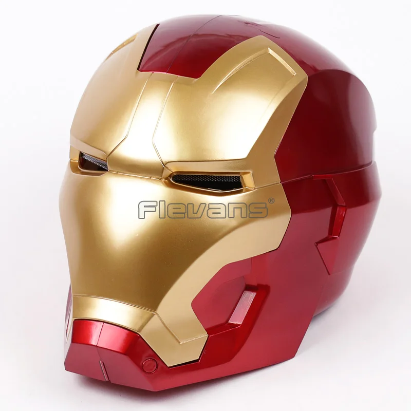 

Iron Man Adult 1:1 Motorcycle Cosplay Helmet Touch Sensing Mask with LED Light Collectible Model Toy 2 Colors