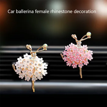 

Car Perfume Air Freshener Auto Outlet Solid Fragrance Clip Car Air Vent Perfume Ballet Girls Car Ornament Auto Accessories