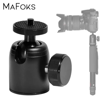 

Universal Mini Ballhead 360 Degree Rotating Ball Head Tripod Monopod With 1/4 to 3/8 Screw Mount for DSLR Camera Accessories