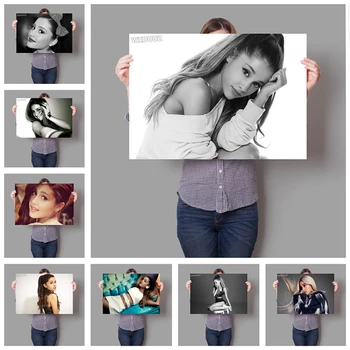 

Ariana Grande Music Star Singer Beauty Prints Photo Portrait Pictures Bar Cafe Wall Art Home Decor posters canvas painting M726