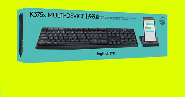 Hovedløse Decrement Port Logitech K375s Wireless Bluetooth Keyboard 104 Keys 2.4GHz USB Dual Mode  Keyboard For Laptop Notebook PC with Universal Stand