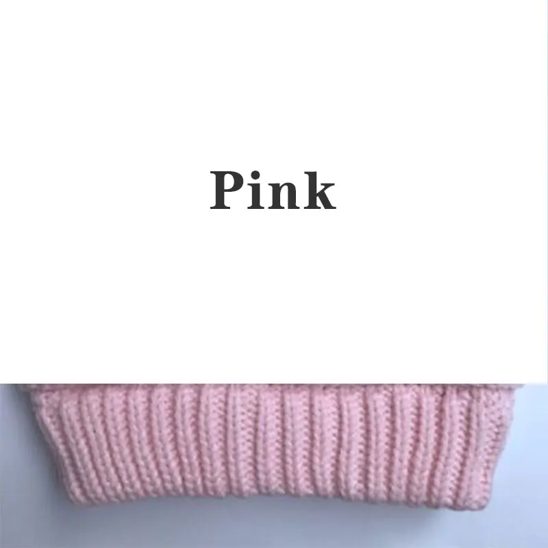 Pink Зимняя брендовая теплая шапка «конский хвост», женская шапка, мягкие вязаные зимние шапки бини для женщин, теплая шапка-булочка, зимняя шапка с биркой - Цвет: Pink