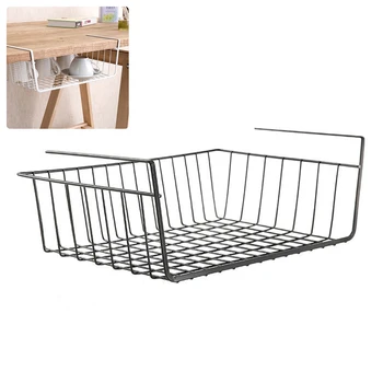 

Refrigerator Storage Basket Under Cabinet Storage Shelf Wire Basket Organizer Spacing Saving Slides Under Shelf Storage Cabinet