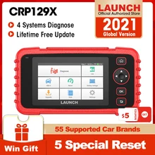 Launch CRP129X OBD2 Scanner 4 Systems Car Diagnostic Tool OBD Auto Code Reader Scan Tool Upgraded from CRP129