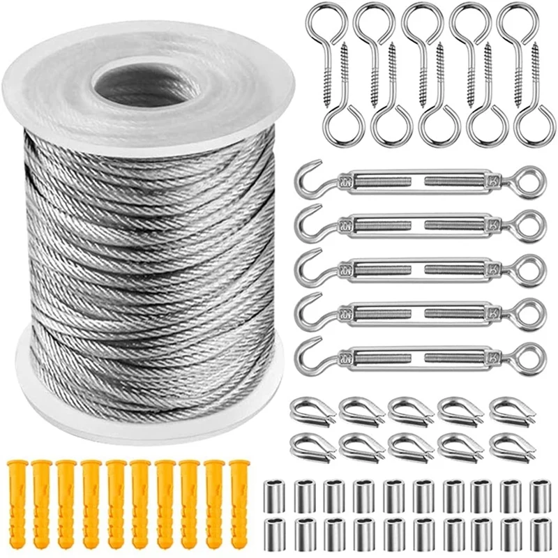 Ruesious Garden Wire/Picture Wire/Wire Fence Roll Kit Nylon Coated Heavy... 