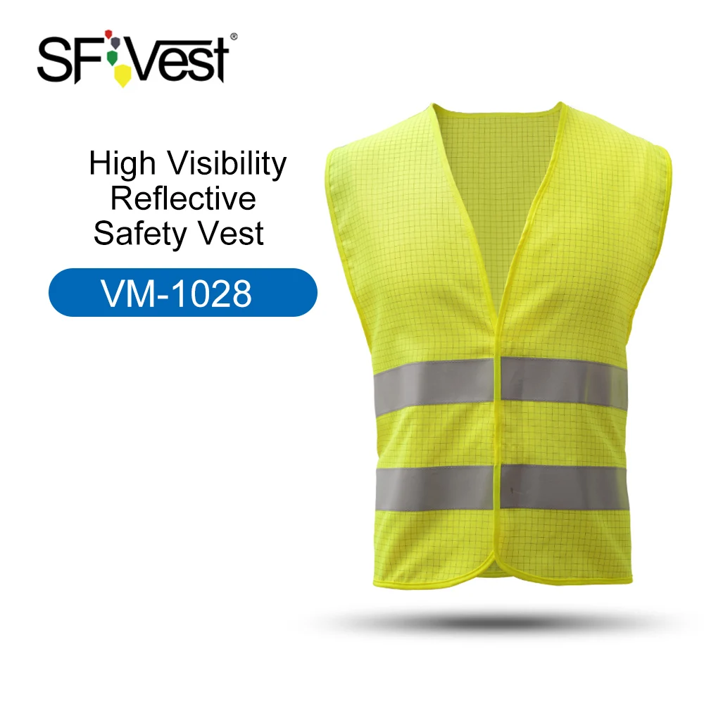 

High Visibility Reflective Safety Vest Reflective Polyester Knitted Vest Workwear Security Working Clothes Safety Waistcoat
