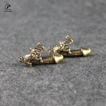 

Brass Elephant Key Chain Pendants Copper Male Genitals Sexy Worship Ornaments Crafts Brass Animals Figurine Home Decorations