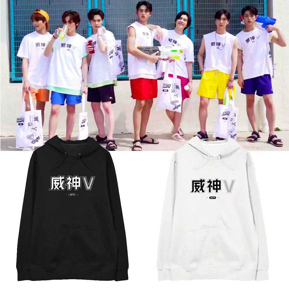 Корейская мода Поп НЗТ WayV альбом Толстовка в стиле хип-хоп одежда с капюшоном