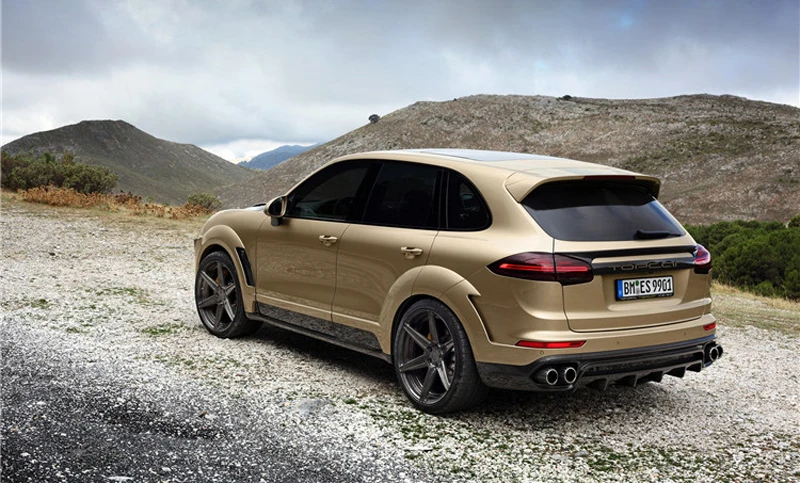 Задний Средний спойлер из углеродного волокна для Porsche Cayenne 958 Turbo S Sport 4 двери- багажник спойлер