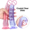 Jelly Dildo Penis TPE Transparent Dildos Strapon For Women Masturbator Lesbians Adults Only Toys Suction Cup Penis Cock Sex Shop 1