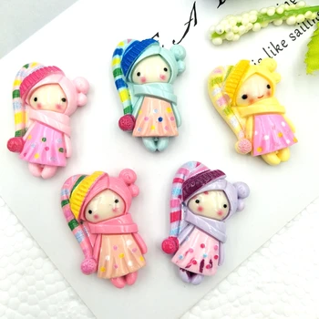 

10pcs kawaii flatback resin princess cabochons accessories simulated polymer clay cartoon princess girls
