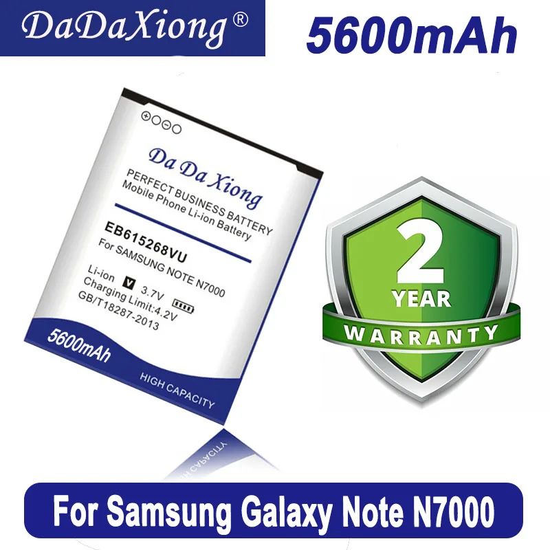 Dadaxiong 5600Mah Eb615268Vu Per Samsung Note 1 N7000 I9220 I9228 I889 I717 Batteria Del Telefono Cellulare