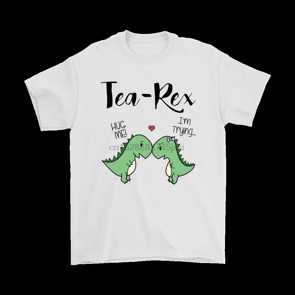 TEA REX HUG ME IM пробуя милые рубашки с изображением динозавров Футболки 