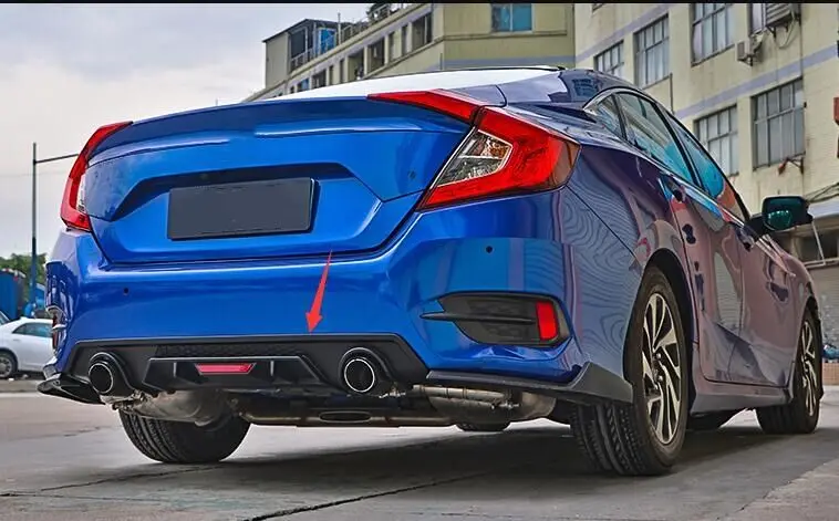 Спортивный задний бампер Размер разветвитель диффузор для губ Honda Civic 2016 2017 седан