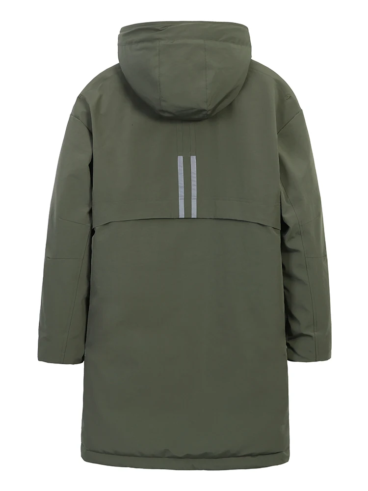 Пионерский лагерь новая стеганая куртка для мужчин зимняя парка длинная одежда с капюшоном с двумя карманами пальто для мужчин AMF903501