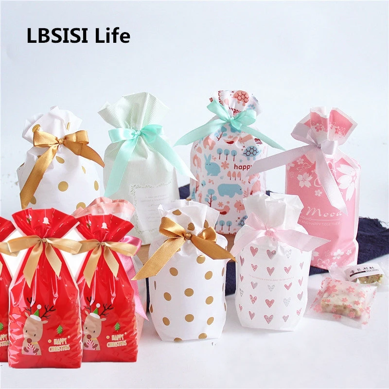 Details about   100pcs Plastic Candy Bags Pouch Jewelry Packaging Bags Gift Wrapping Bags 