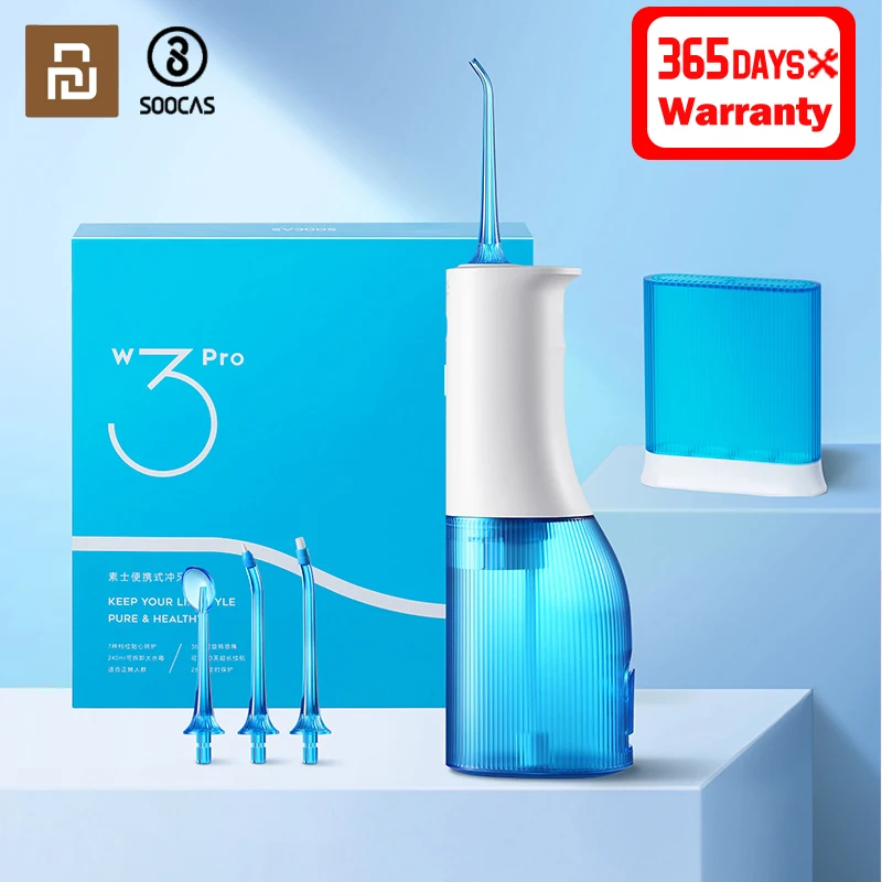  Soocas W3 Pro портативный ирригатор для полости рта перезаряжаемый водонепроницаемый зубочистка полости рта Отбеливание зубов 360 ° поворот…