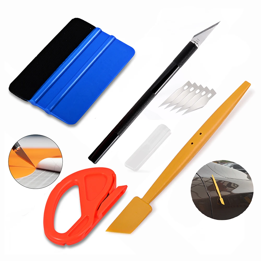 FOSHIO оконная пленка тонировочный магнит Ракель с наклейкой художественный нож