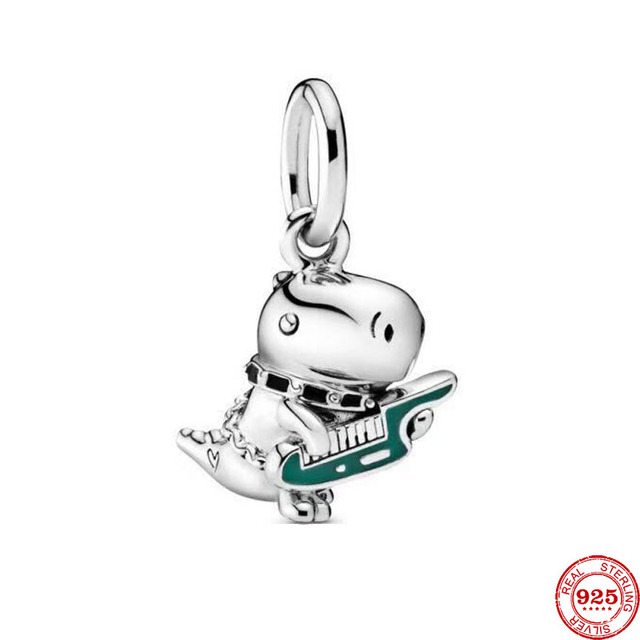 Theo Bear Pig Animal Kingdom Cat Dog Unicorn Bead Fit Original Pandora Charms Silver 925 Bracelet For Women Fashion Jewelry