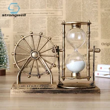 Strongwell, Европейский ретро, колесо обозрения, песочные часы, многофункциональный песочные часы, Ночной светильник, аксессуары для дома, подарок