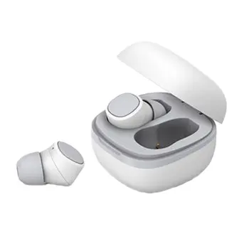 

5.0 True Wireless Headset With Charging Compartment Dual Talk Stereo Earplug Power Display Call Function Support Music