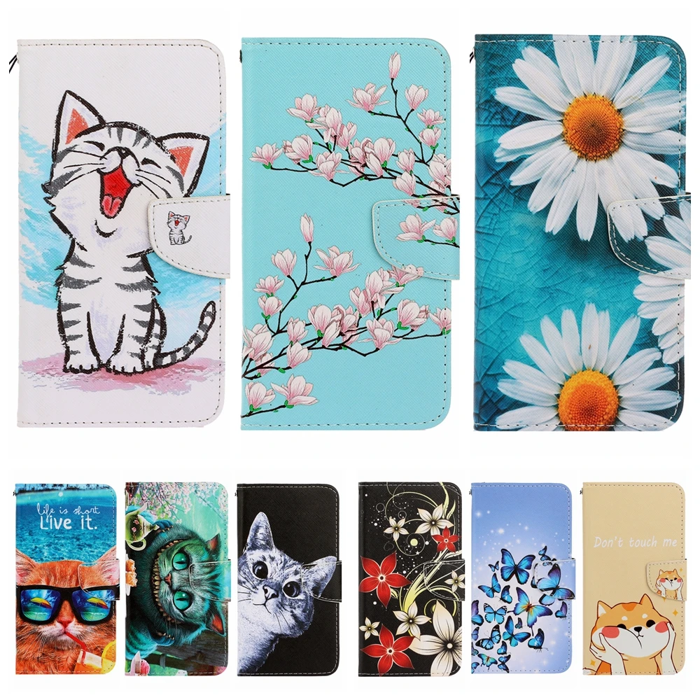Кожаный чехол-бумажник для Samsung Galaxy S8 Plus S9 S10 S10E Lite S20 Uitra Kawaii PhoneCover | Мобильные