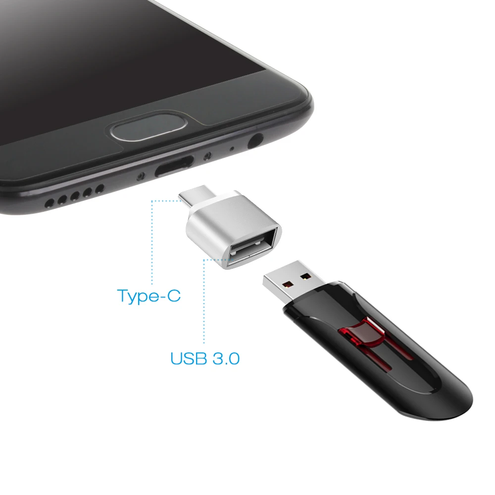 Type-C адаптер USB C к USB 3,0 конвертер телефон OTG кабель для samsung S8 S9 Note 8 huawei mate 9 P20 Xiaomi разъем сотового телефона