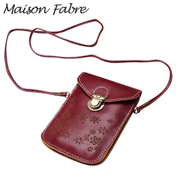 

Maison Fabre Bag women Leather crossbody bag Phone Girls flower print small square shoulder bag 2020 elegant Ladies handbag