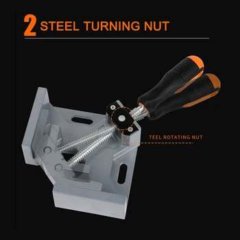 

Right Angle Clamp 90 Degree Positioning Holder Woodworking Vice Miter Tool Set Adjustable Wood Corner Clamps for Door HU