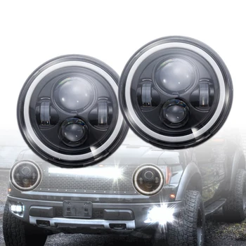 

45W 7inch Round Motorcycle LED Headlight Headlamp Bulb for Jeep Wrangler Cruisers Choppers Motorcycle Light