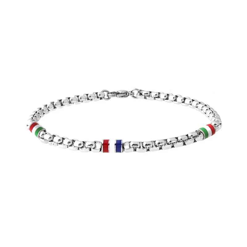 Pulseira de aço inoxidável para homens, Link