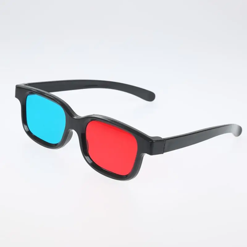 Red Blue 3D Glasses Black Frame For Dimensional Anaglyph TV Movie DVD Game Video Cool Glasses Support For Projector Dlp JSX