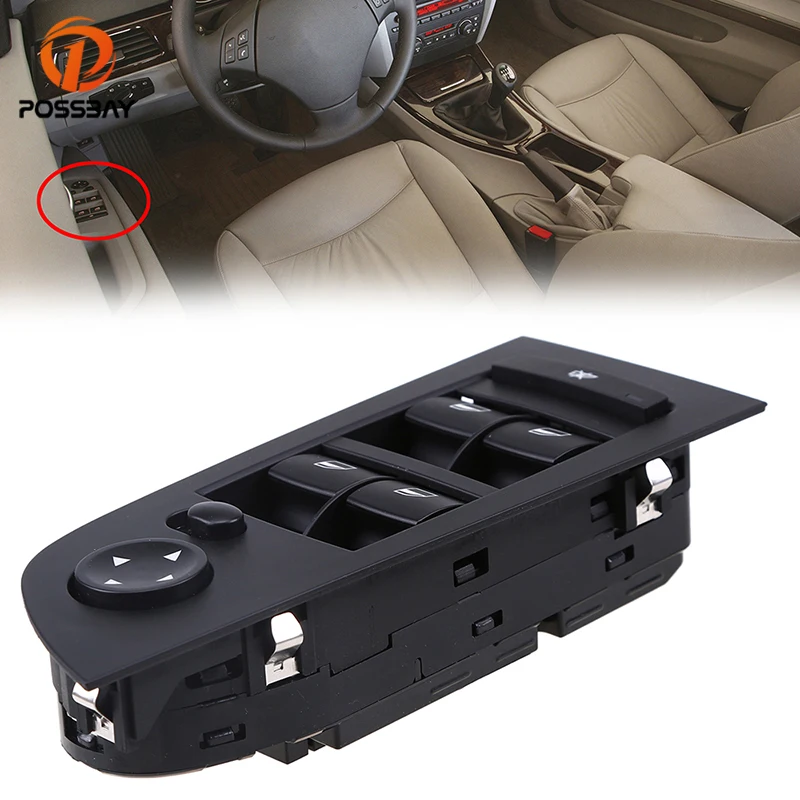 POSSBAY 61319217329 Car Door Window Switch Control Panel for BMW 3