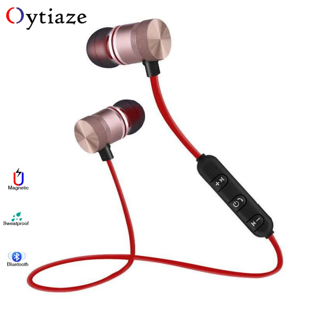Универсальные магнитные беспроводные Bluetooth-наушники с микрофоном Спортивная
