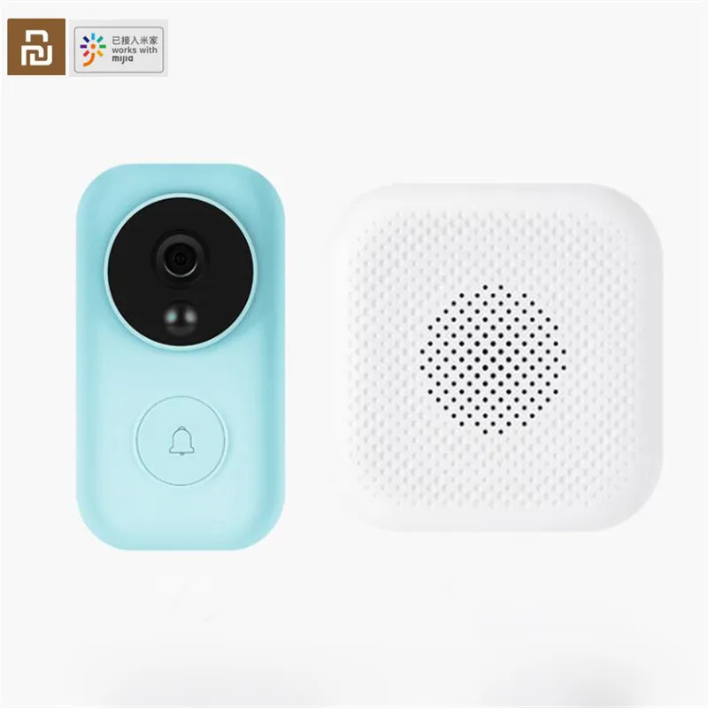 Youpin Zero AI распознавание лица 720P ИК Ночное Видение видео дверной звонок набор