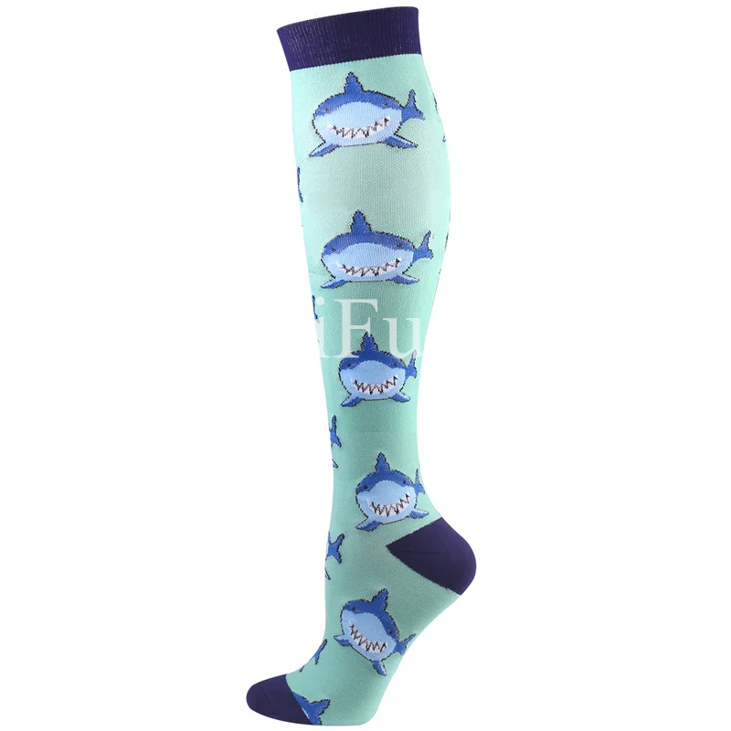 Unisex Knee-High Compression Stockings for Circulation and Support