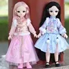 Dress up 30 cm doll clothes 6 points bjd baby clothes Han clothes doll clothes costume princess winter clothes