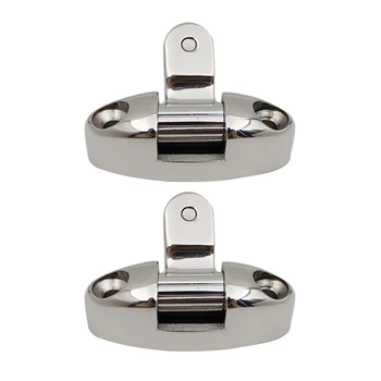 

2Pcs Deck Seat Hinge with Single Silk Cap Set Awning Umbrella Tube Connection Fixing Joint Marine Hardware Accessories