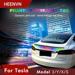 Heenvn – becquet de coffre de voiture LED universel, aileron de lèvre arrière de 2021 CM pour Tesla modèle 3 130 