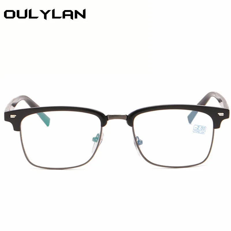 Oulylan очки для близорукости для женщин и мужчин, короткие очки для зрения, модные студенческие очки для близорукости, винтажные очки