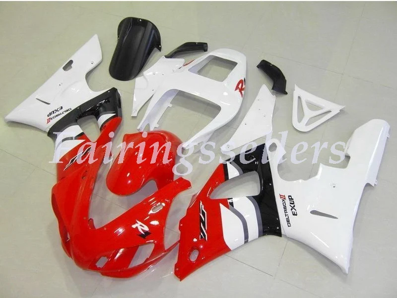 ABS полный обтекатель комплект подходит для Yamaha YZF-R1 YZF1000 R1 1998 1999 98 99 обтекатель комплект Желтый Пламя