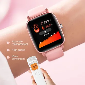 

Student Smart Body Temperature Bracelet Men And Women Sports Fitness Tracker Heart Rate Blood Pressure Monitoring Waterproof Wat