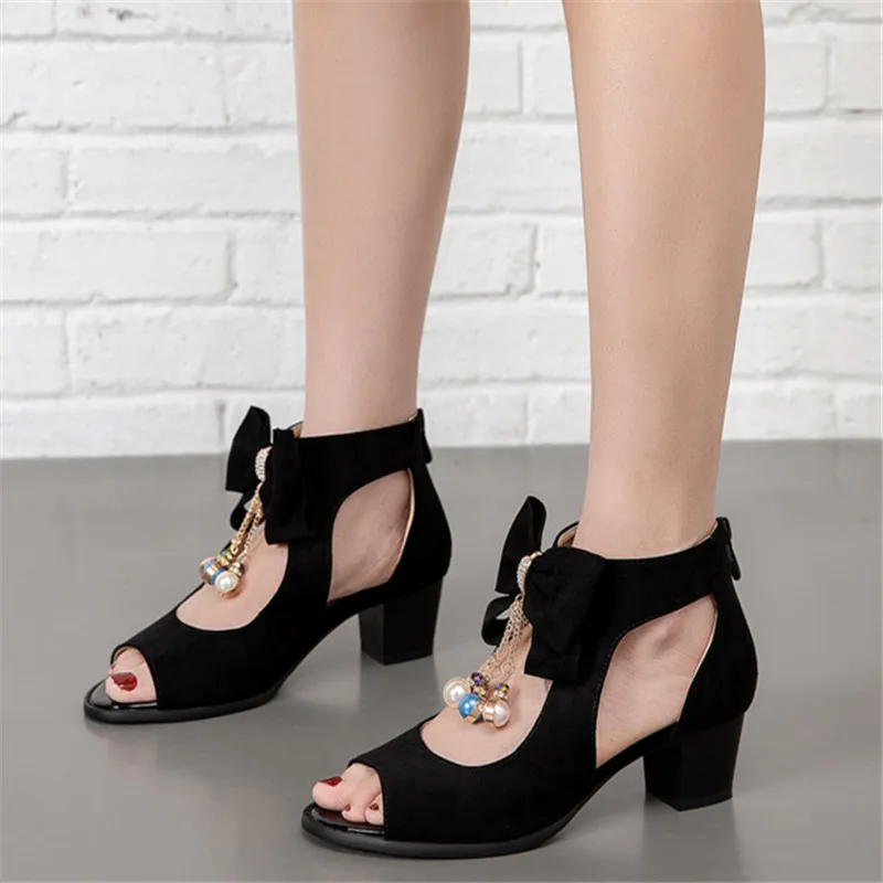 2020 sandals New Fish Mouth Fashion Women's Sandals Back Zipper Fashionable Wild Breathable Shoes 34-43 | Обувь