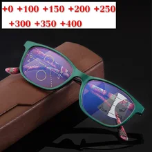 Синий свет блокирующие очки женские высококачественные круглые пресбиопические очки прогрессивные мульти фокус очки для чтения для мужчин NX