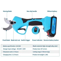 Cordless Lithium-ion Progressive Pruning Shear 4Ah Efficient scissors Bonsai Electric Tree Branches garden tools SC-8605 4CM 2