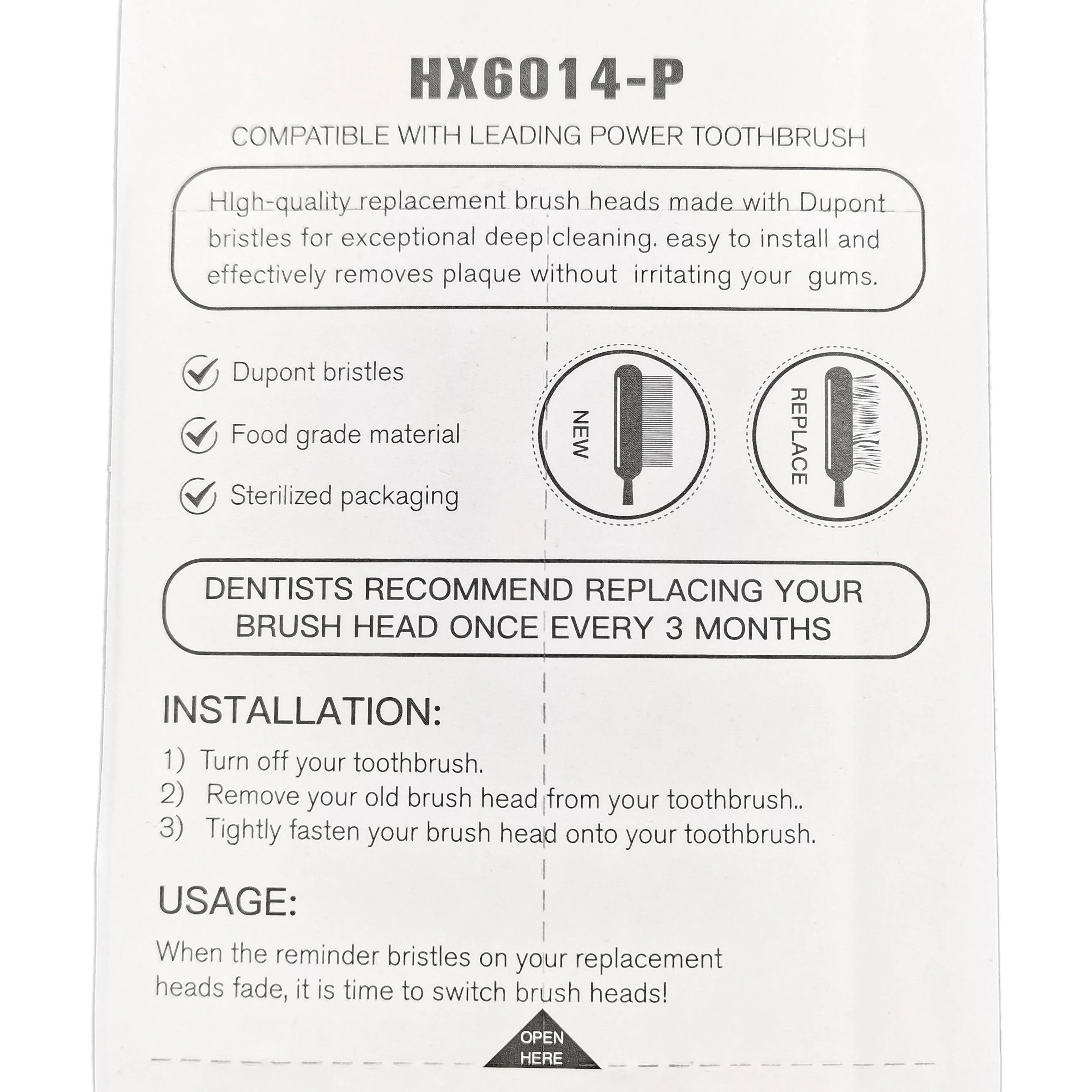 Новый HX6014 Электрический Зубная щётка головки Замена насадки для зубной щетки