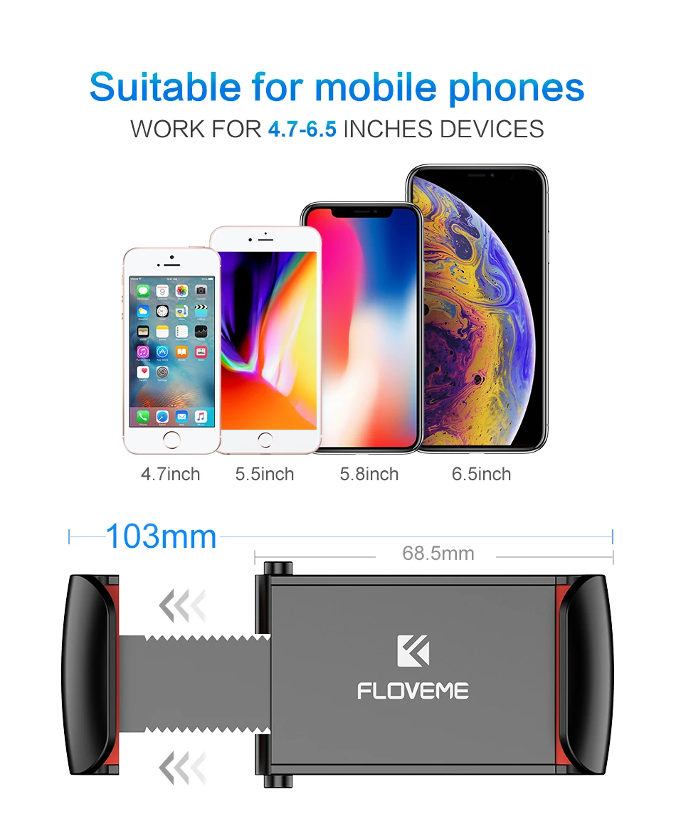 Автомобильный держатель для телефона FLOVEME для iPhone 11 Pro Max, держатель для телефона с вентиляционным отверстием, подставка, автомобильный держатель для мобильного телефона, подставка для телефона в автомобиле