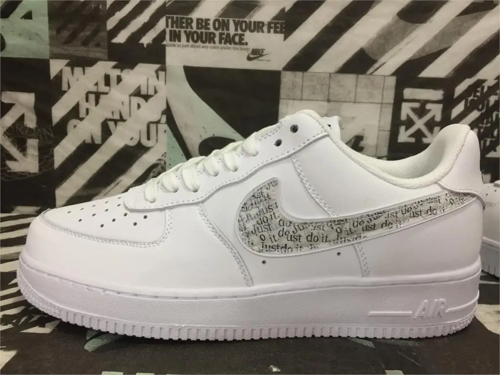 photo color Air Force 1 One Low 07 Lv8 Utility черно-белая женская и мужская Обувь Af1 кроссовки - Цвет: photo color